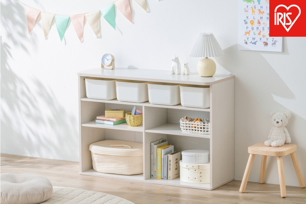 収納棚&nbsp;ラウンドシェルフ&nbsp;RUSR-97W&nbsp;ホワイト