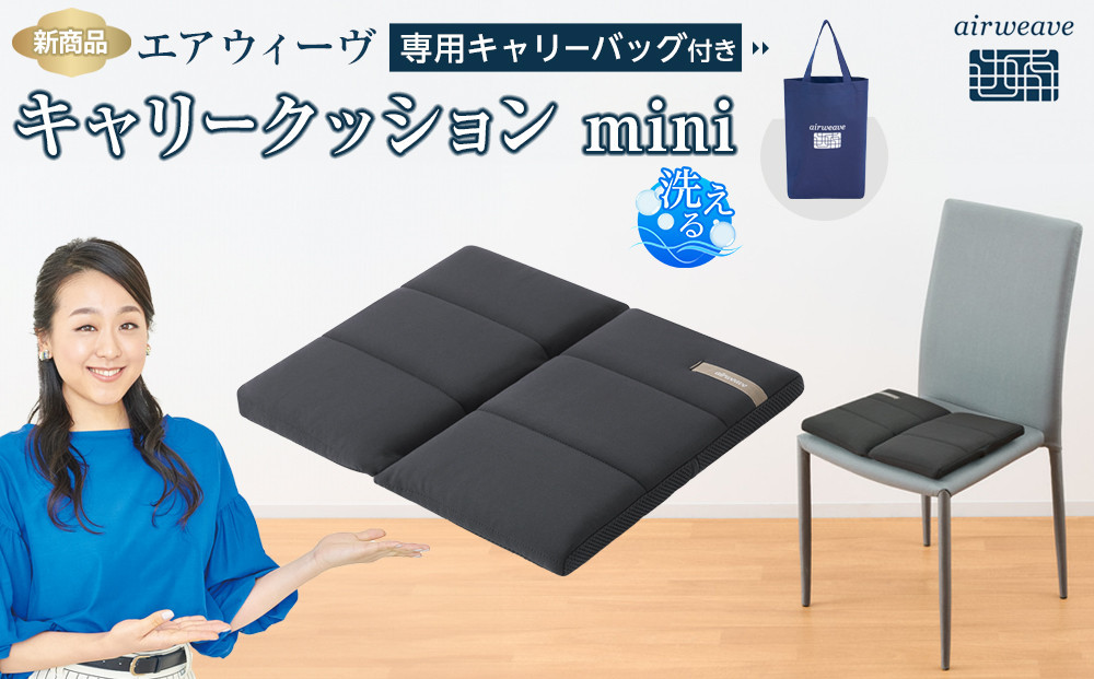 ★TBSテレビ系列「ひるおび」で取り上げられました！★&nbsp;エアウィーヴ&nbsp;キャリークッションmini&nbsp;airweave&nbsp;エアウィーブ&nbsp;洗える&nbsp;洗濯可能&nbsp;蒸れにくい&nbsp;クッション&nbsp;座布団&nbsp;ざぶとん&nbsp;椅子&nbsp;人気&nbsp;おすすめ&nbsp;愛知県&nbsp;大府市