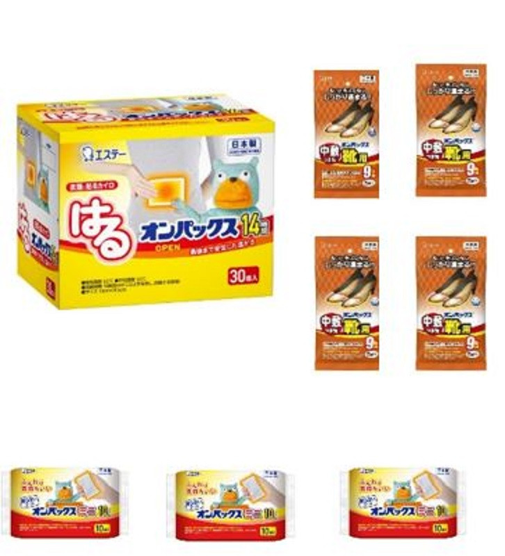 オンパックス&nbsp;ぽかぽかセット&nbsp;(はる・貼らないミニ・中敷つま先靴用)&nbsp;｜&nbsp;カイロ&nbsp;防寒&nbsp;暖&nbsp;温感&nbsp;エステー&nbsp;日用品