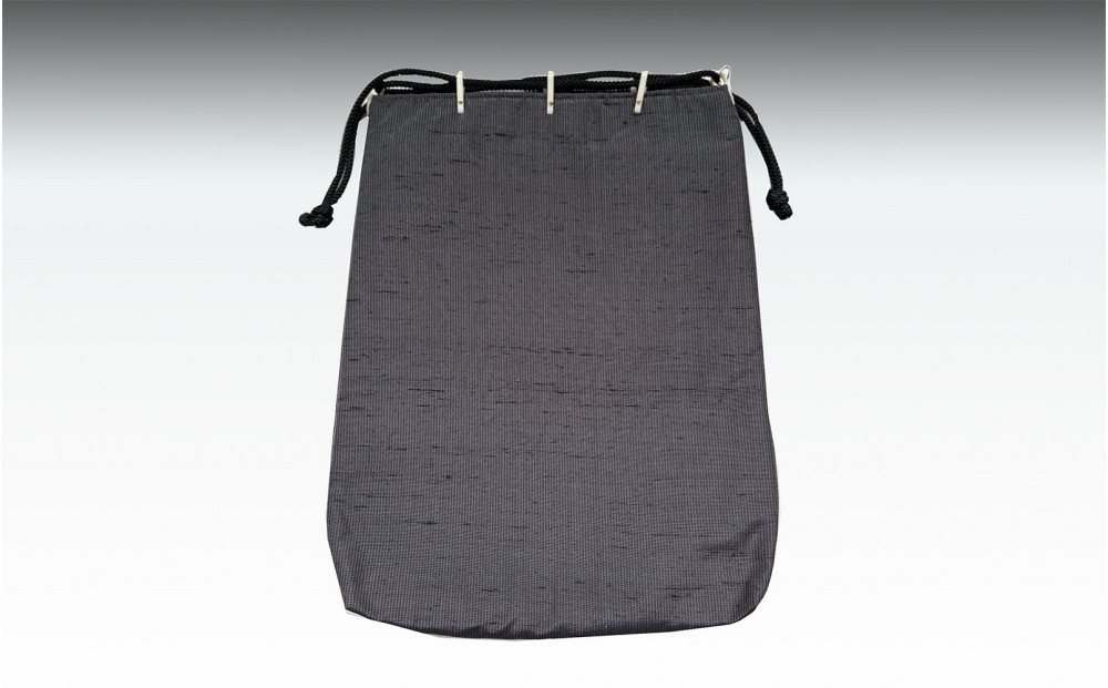 牛首紬　信玄袋（黒）