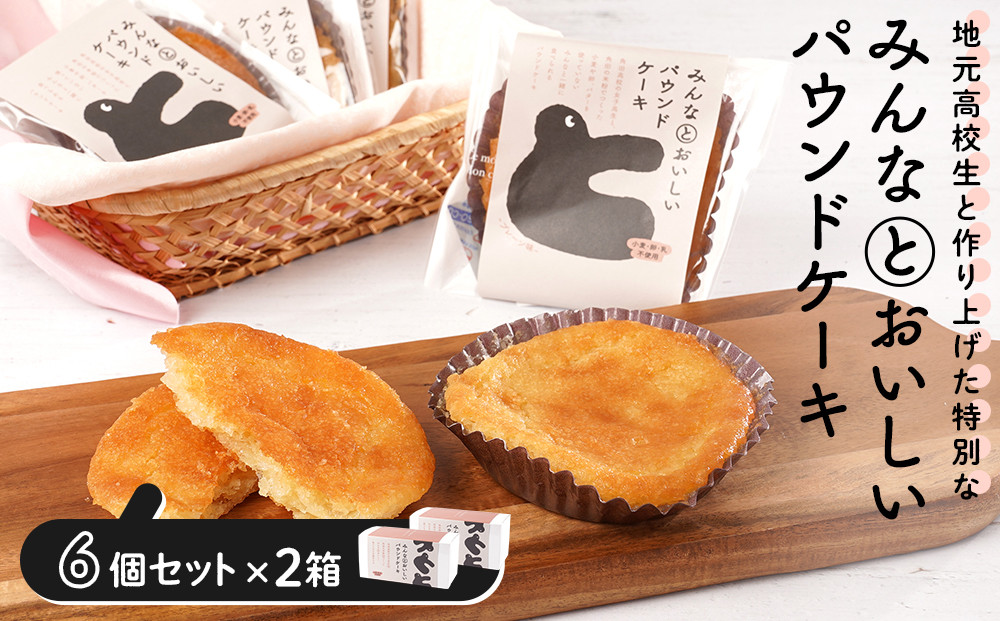 みんなとおいしいパウンドケーキ&nbsp;6個入り×2　グルテンフリー&nbsp;小麦粉不使用&nbsp;焼き菓子&nbsp;パウンドケーキ