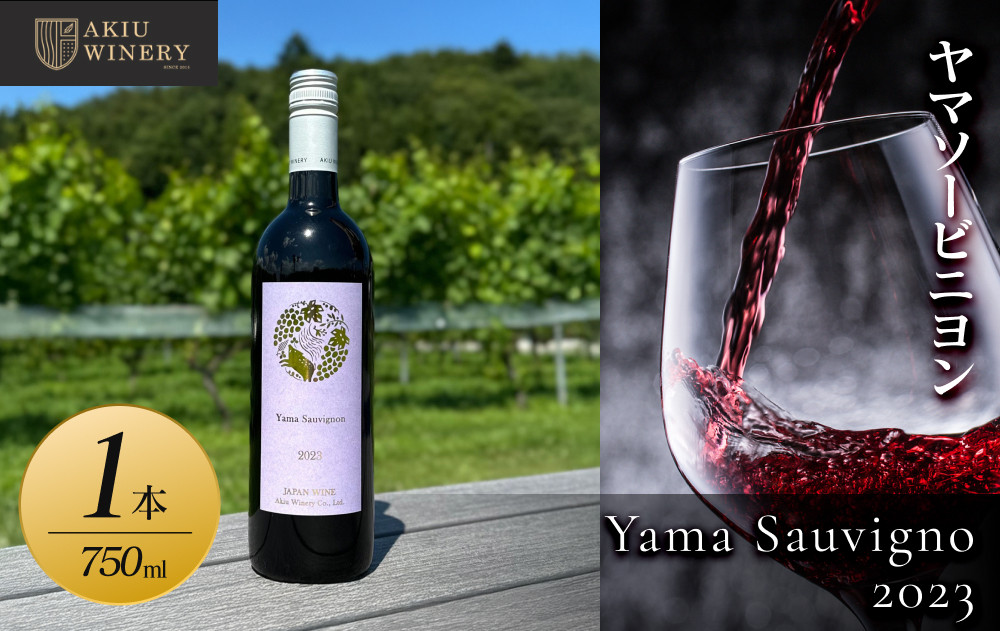 ヤマソービニヨンYama Sauvignon2023　750ml×1本【赤ワイン お酒 アルコール アルコール飲料 晩酌 家飲み 宅飲み 飲み会 集まり バーベキュー BBQ イベント 飲み物】