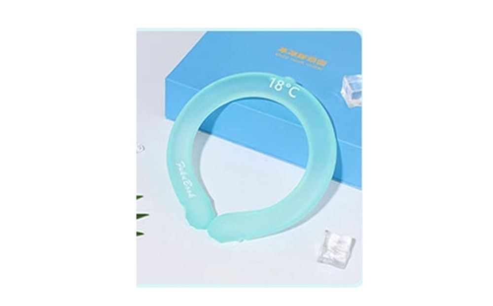 【グリーン】クールリング&nbsp;ネックリング&nbsp;ネック用&nbsp;ネックピロー型&nbsp;首冷却&nbsp;クールネックバンド&nbsp;熱中症対策&nbsp;冷却グッズ&nbsp;熱中症予防&nbsp;即冷却温度&nbsp;ひんやり&nbsp;28度キープ&nbsp;抗菌加工プラ&nbsp;安全なPC素材&nbsp;繰り返し使用