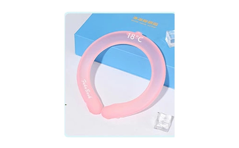 【ピンク】クールリング&nbsp;ネックリング&nbsp;ネック用&nbsp;ネックピロー型&nbsp;首冷却&nbsp;クールネックバンド&nbsp;熱中症対策&nbsp;冷却グッズ&nbsp;熱中症予防&nbsp;即冷却温度&nbsp;ひんやり&nbsp;28度キープ&nbsp;抗菌加工プラ&nbsp;安全なPC素材&nbsp;繰り返し使用