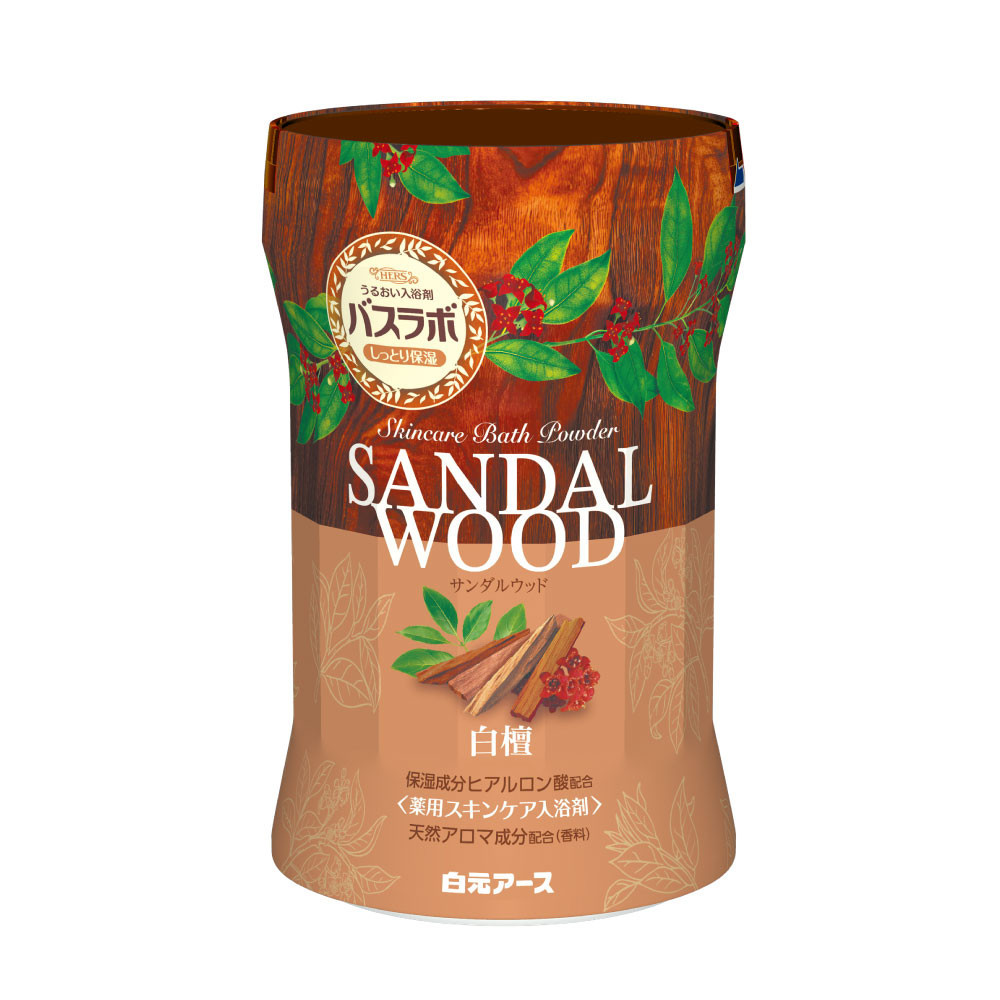 HERSバスラボ&nbsp;ボトル&nbsp;サンダルウッドの香り&nbsp;540g×5本セット(135回分)