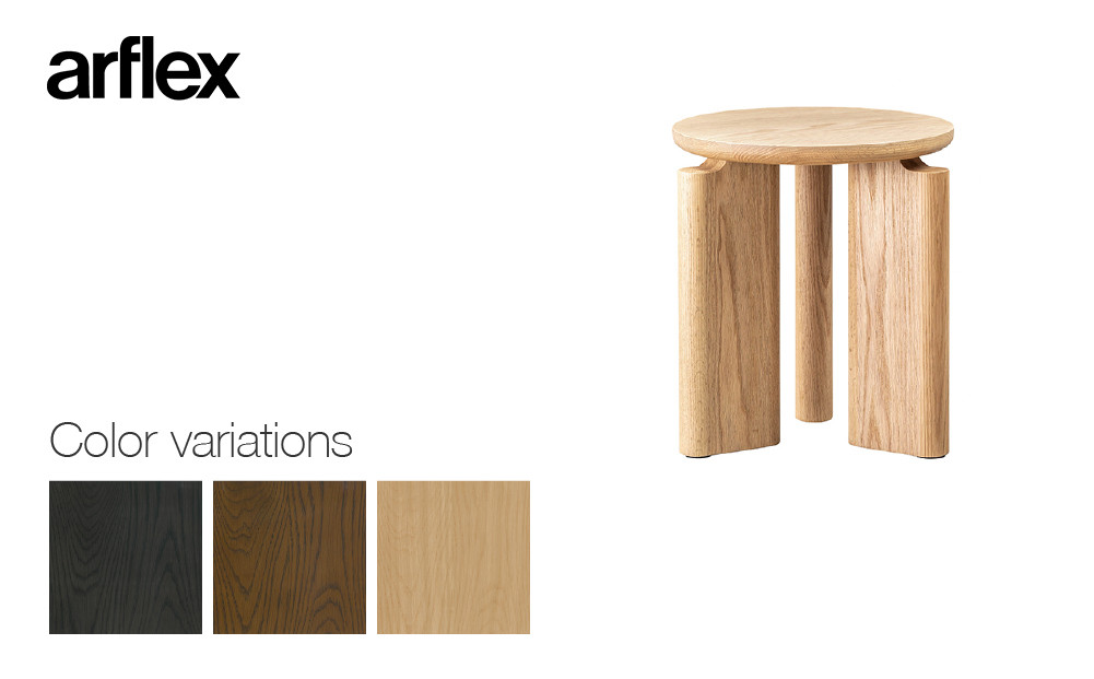 コーヒーテーブル TROCADERO 円型 Φ400 木目 マロンブラウン_05081