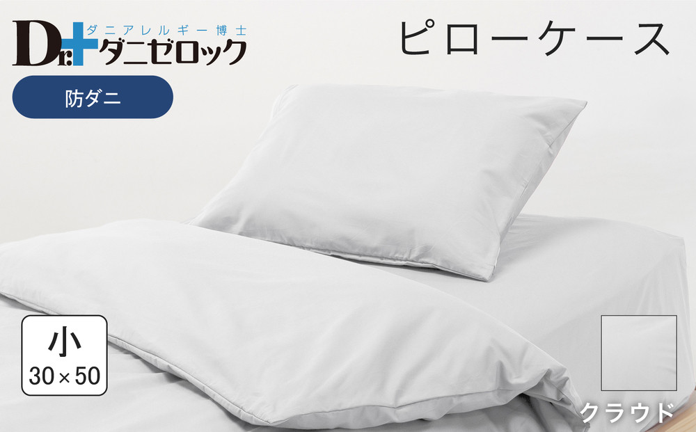 防ダニ 枕カバー 小 30×50cm【クラウド】
