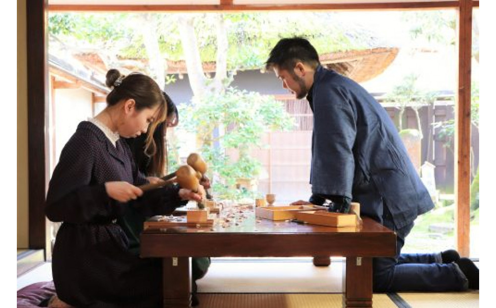 木のぐい呑みづくり＜体験プラン＞