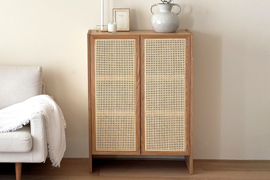 【開梱設置】高野木工&nbsp;ブレス&nbsp;80キャビネット&nbsp;オーク【10年保証】