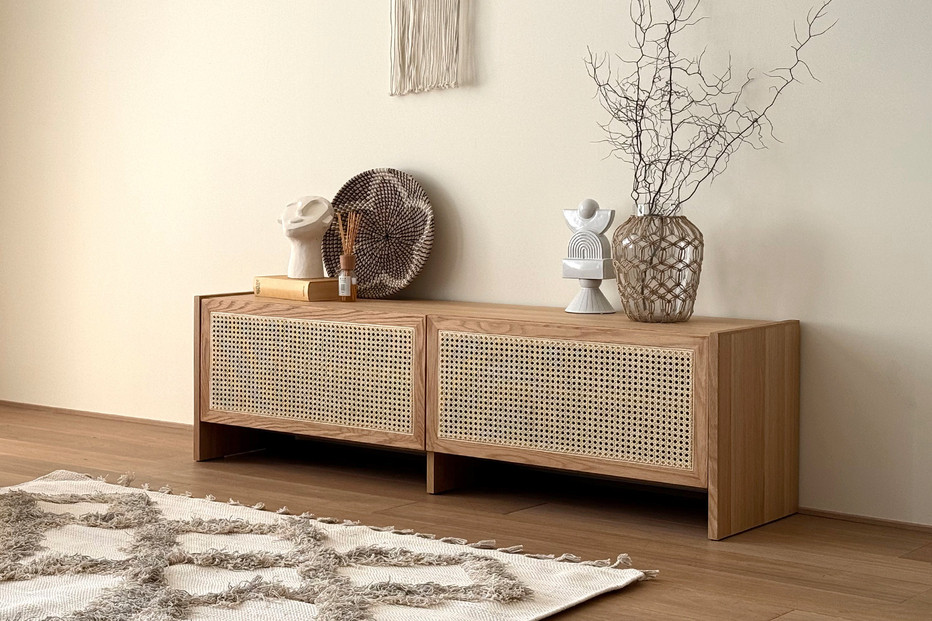 【開梱設置】高野木工&nbsp;ブレス&nbsp;150ローボード&nbsp;オーク【10年保証】