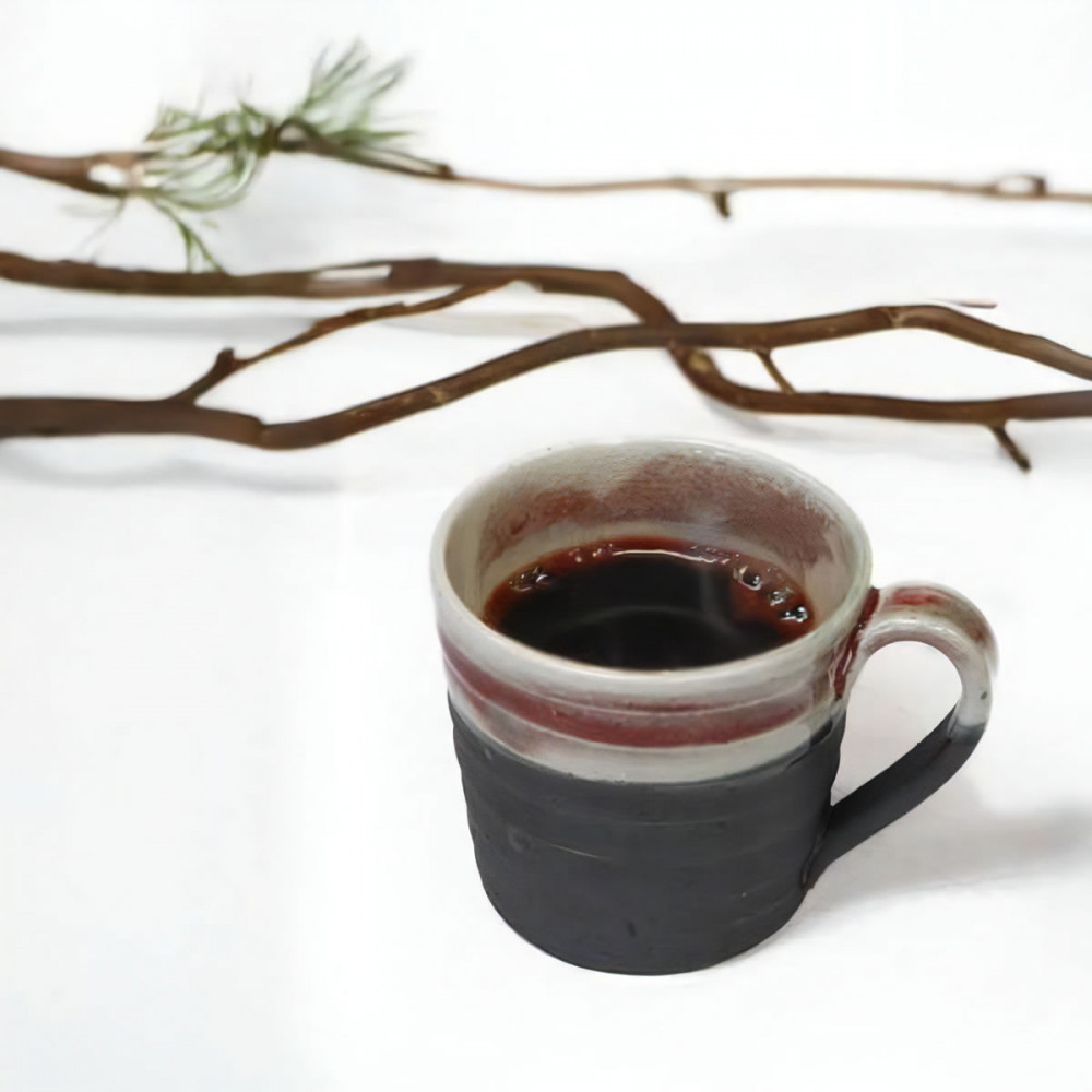 信楽焼&nbsp;陶器製&nbsp;ラズベリー切立マグカップ