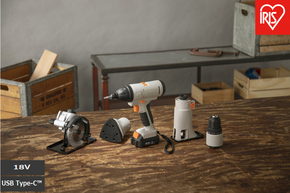 マルチギア&nbsp;充電式ドリルドライバーセット&nbsp;１８V&nbsp;&nbsp;JM18DRS&nbsp;サンドベージュ