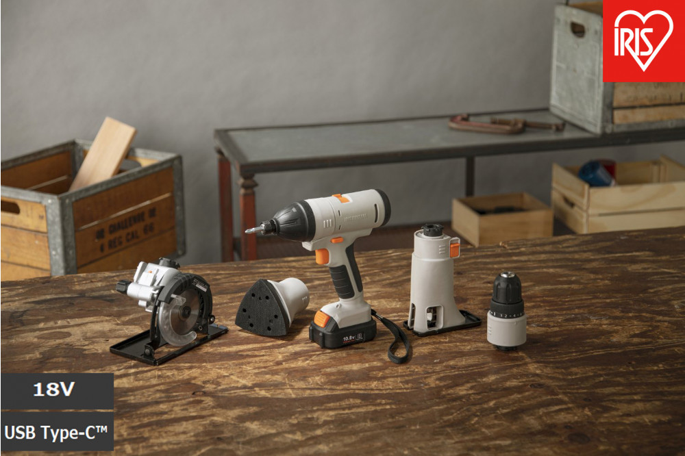 マルチギア 充電式インパクトドライバーセット １８V JM18INS サンドベージュ