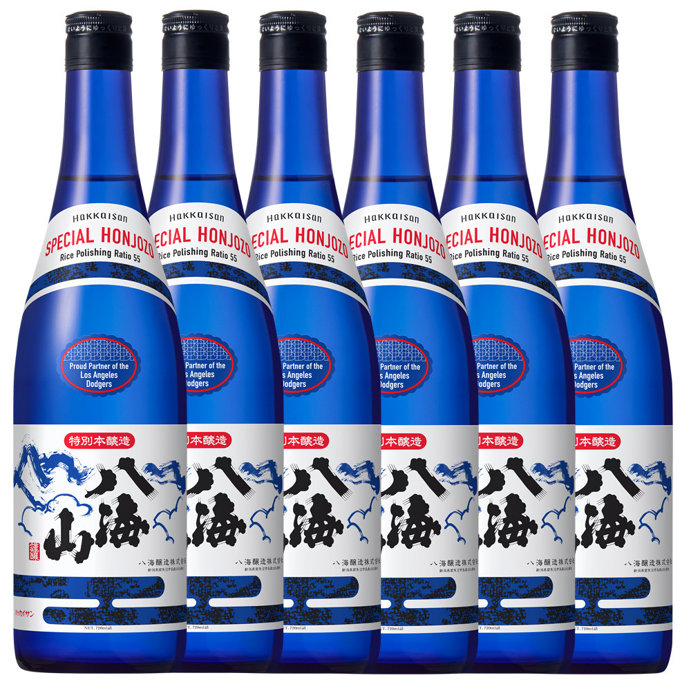 ドジャース公式日本酒 特別本醸造 八海山 ブルーボトル 720ml×6本