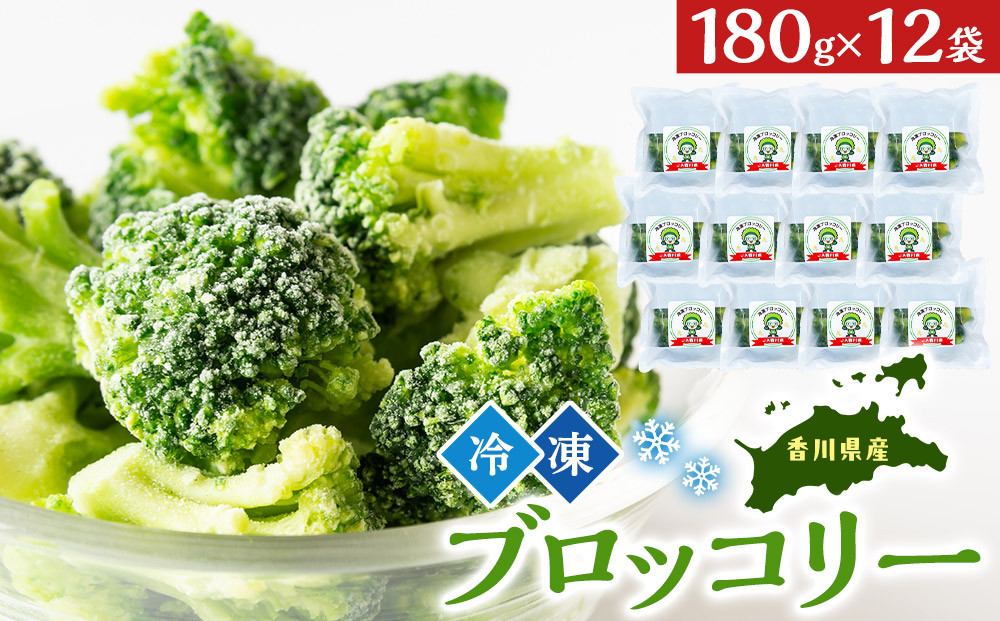 JA香川県　冷凍ブロッコリー12袋【&nbsp;ブロッコリー&nbsp;&nbsp;冷凍&nbsp;カット&nbsp;野菜&nbsp;冷凍ブロッコリー&nbsp;小分け&nbsp;時短&nbsp;弁当&nbsp;簡単&nbsp;調理&nbsp;便利&nbsp;国産&nbsp;香川県&nbsp;坂出市&nbsp;】
