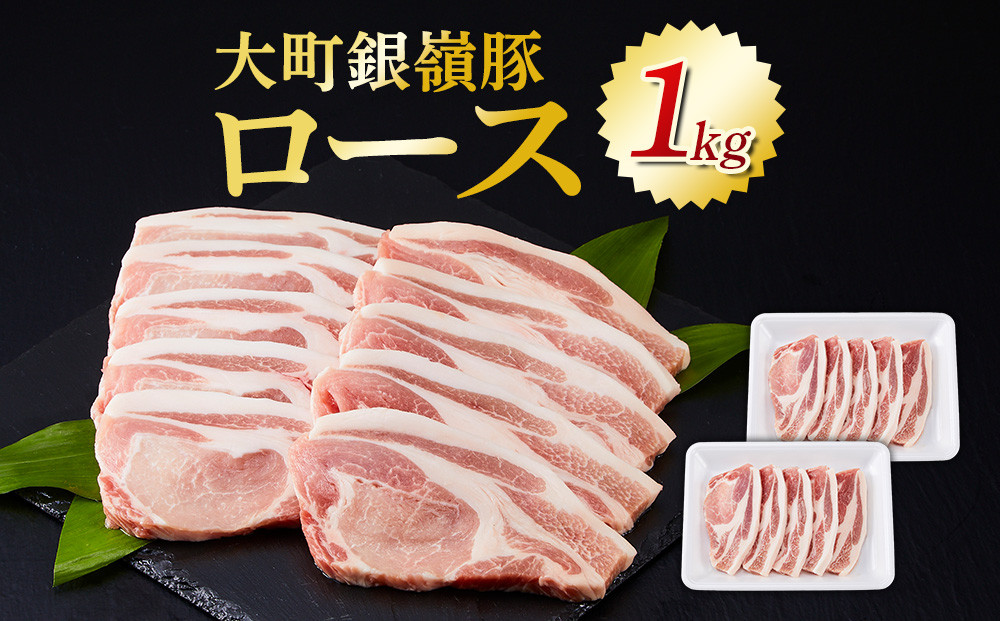 大町銀嶺豚&nbsp;ロース１kg&nbsp;(約100ｇ×5枚・2パック)｜豚肉&nbsp;銀嶺豚&nbsp;&nbsp;国産&nbsp;ブランド豚&nbsp;&nbsp;人気&nbsp;おすすめ&nbsp;&nbsp;焼肉&nbsp;ステーキ&nbsp;&nbsp;グルメ&nbsp;ギフト&nbsp;送料無料&nbsp;長野県&nbsp;大町市&nbsp;ふるさと納税