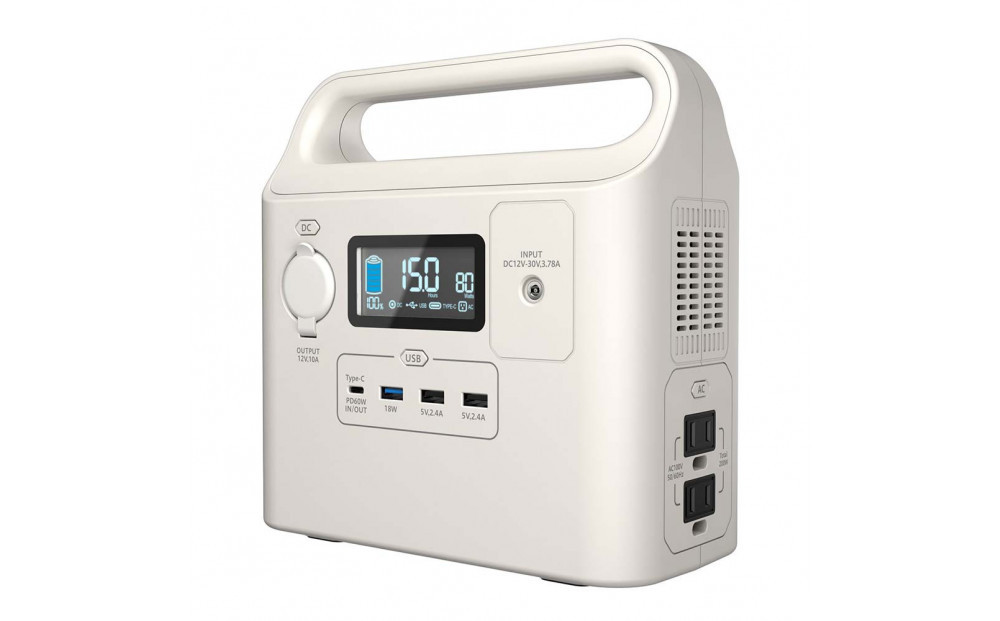 【多摩電子工業株式会社】200Wポータブル電源 227.7Wh／62400mAh（3.65V換算）リチウムイオンバッテリー