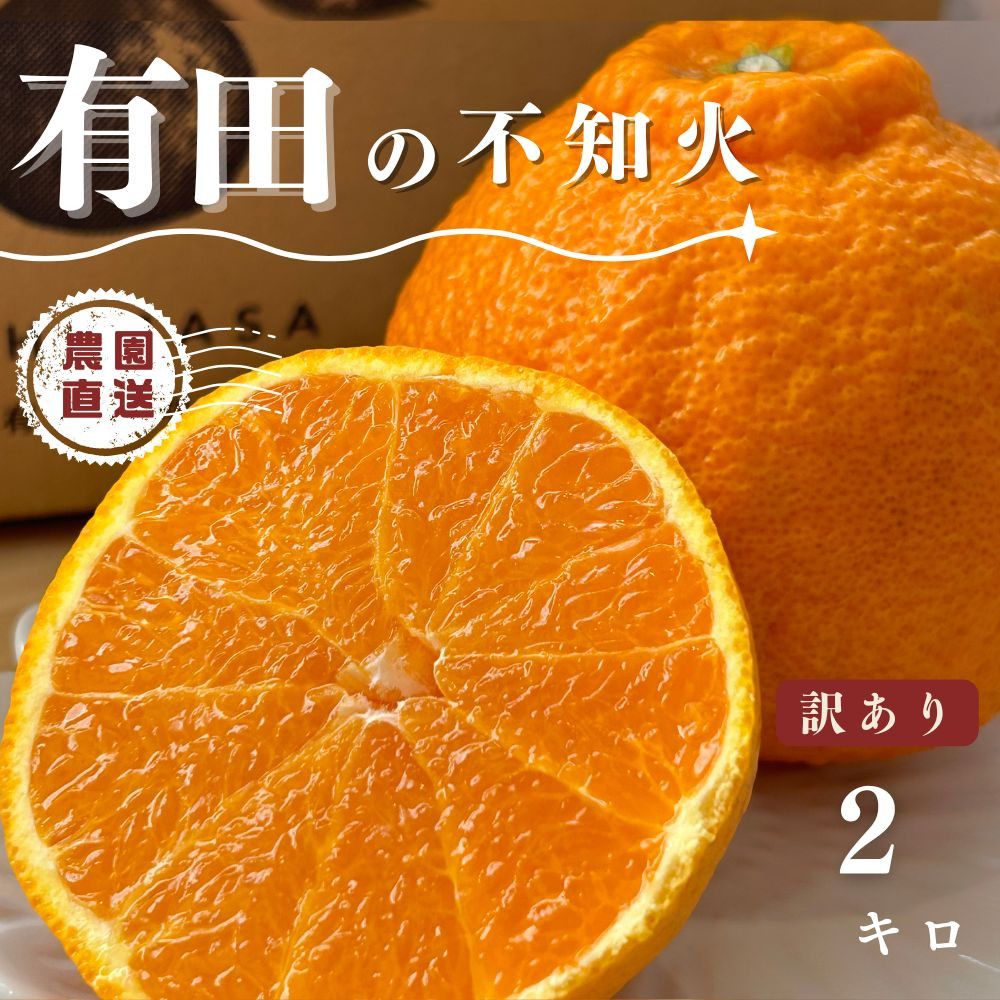 【ふるさと納税】【先行予約】&nbsp;不知火&nbsp;2kg&nbsp;訳あり&nbsp;サイズ混合&nbsp;柑橘&nbsp;フルーツ&nbsp;&nbsp;産地直送&nbsp;お取り寄せ&nbsp;送料無料