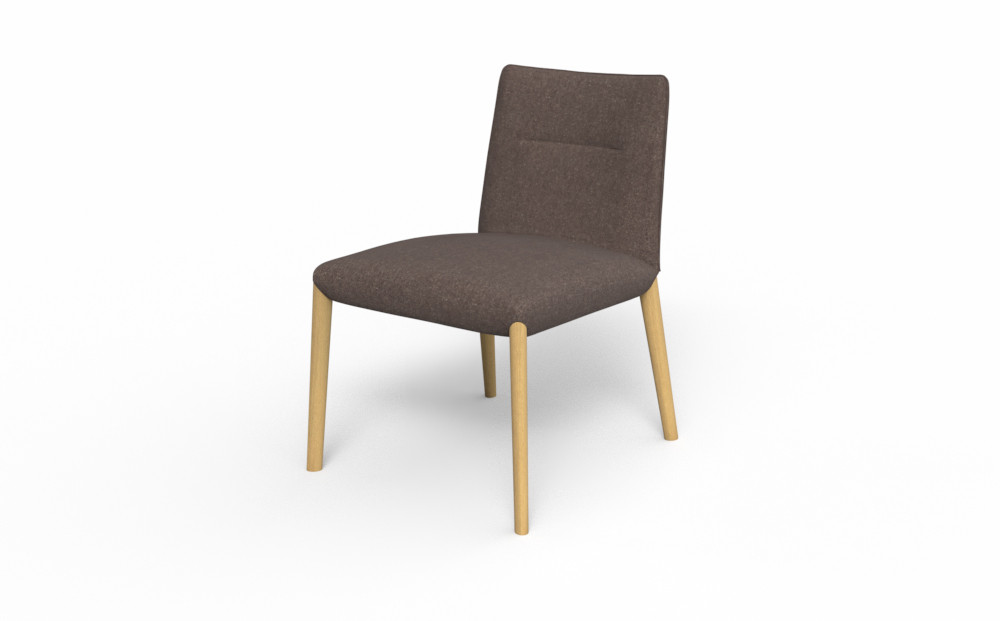 アームレスチェア&nbsp;ELEGA&nbsp;15&nbsp;&nbsp;＜脚＞ナチュラルクリア色&nbsp;HZU-DBN_05121