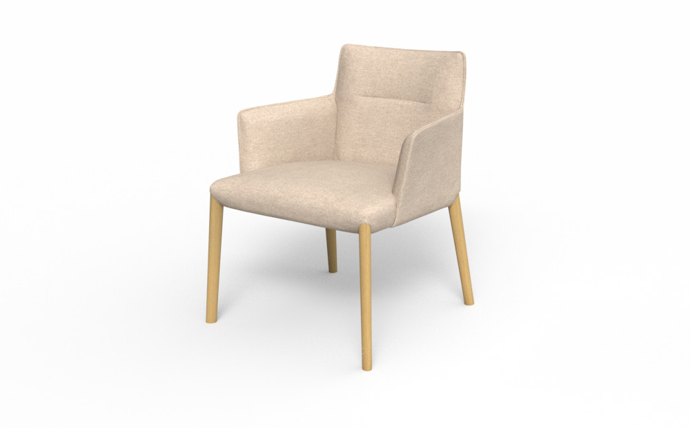 アームチェア&nbsp;ELEGA&nbsp;15&nbsp;&nbsp;＜脚＞ナチュラルクリア色&nbsp;HZU-LBN_05152