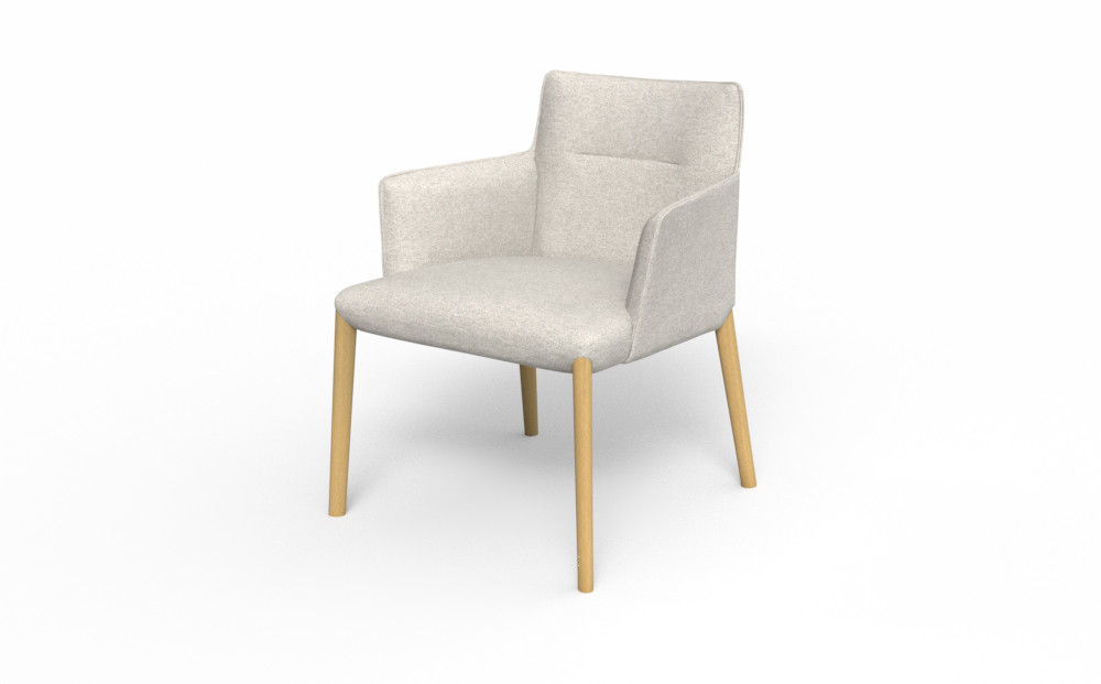 アームチェア&nbsp;ELEGA&nbsp;15&nbsp;&nbsp;＜脚＞ナチュラルクリア色&nbsp;HZU-LGY_05153