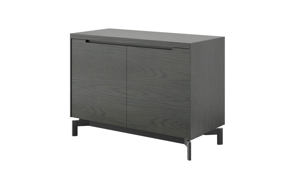 キャビネット&nbsp;ASC&nbsp;両開き扉&nbsp;＜脚＞メタリックグレー&nbsp;チャコールグレー_05176