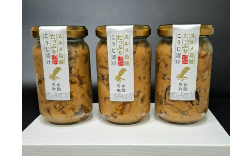 1006.するめたっぷりこうじ漬け&nbsp;3瓶&nbsp;|&nbsp;イカ&nbsp;するめ&nbsp;糀谷&nbsp;糀谷漬&nbsp;加工品&nbsp;米糀&nbsp;鳥取県&nbsp;北栄町&nbsp;おすすめ&nbsp;人気