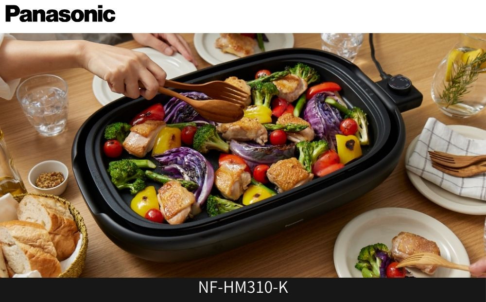 パナソニック&nbsp;ホットプレート&nbsp;3枚タイプ&nbsp;焼肉プレート&nbsp;たこ焼き器&nbsp;NF-HM310-K&nbsp;ブラック