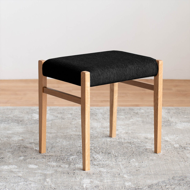 STジャンブル01&nbsp;スツール&nbsp;オーク&nbsp;アネルカブラック&nbsp;1脚&nbsp;単品&nbsp;チェア&nbsp;椅子