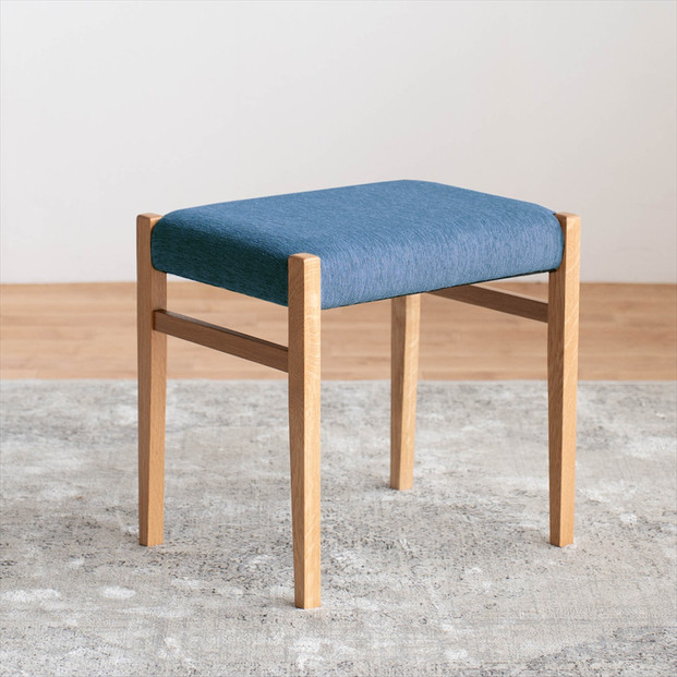 STジャンブル01&nbsp;スツール&nbsp;オーク&nbsp;アネルカライトブルー&nbsp;1脚&nbsp;単品&nbsp;チェア&nbsp;椅子