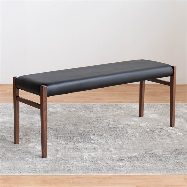 BCジャンブル01&nbsp;ベンチ&nbsp;ウォールナット&nbsp;オールマイティブラック&nbsp;1脚&nbsp;単品&nbsp;チェア&nbsp;椅子