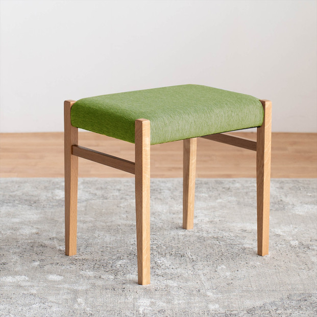 STジャンブル01&nbsp;スツール&nbsp;オーク&nbsp;アネルカグリーン&nbsp;1脚&nbsp;単品&nbsp;チェア&nbsp;椅子