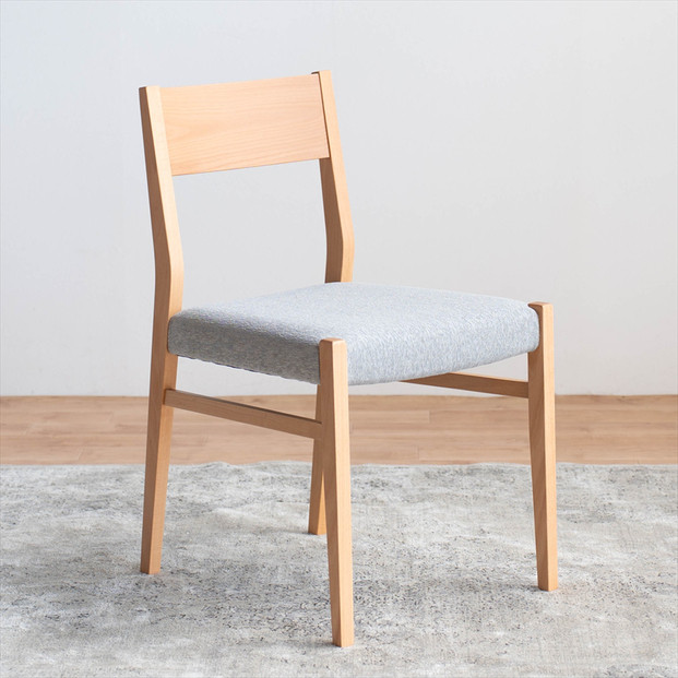 DCジャンブル01&nbsp;ダイニングチェア&nbsp;ビーチクリア&nbsp;アネルカグレー&nbsp;1脚&nbsp;単品&nbsp;チェア&nbsp;椅子