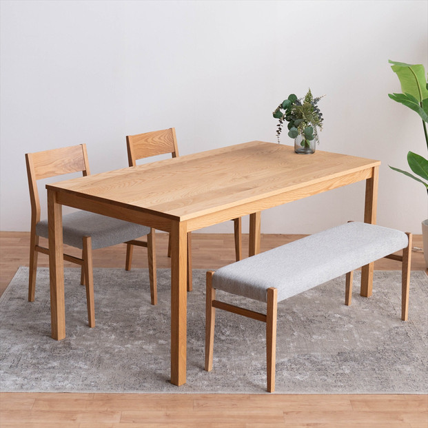 DT01&nbsp;DC01&nbsp;BC01&nbsp;4点&nbsp;ダイニングセット&nbsp;オーク&nbsp;アネルカグレー&nbsp;テーブル&nbsp;椅子&nbsp;ベンチ