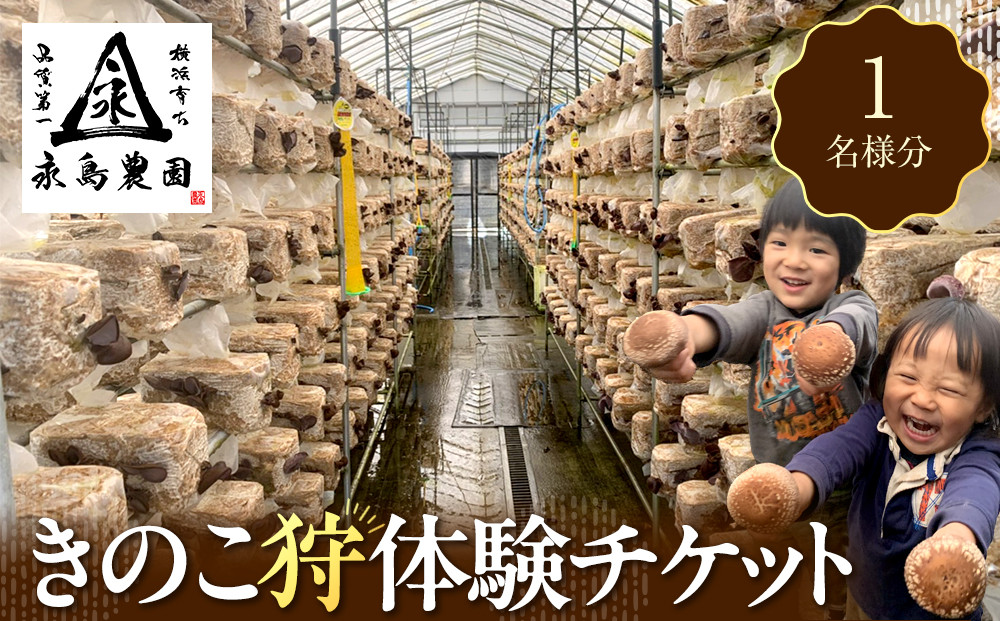 永島農園&nbsp;&nbsp;きのこ狩り体験チケット&nbsp;１人分