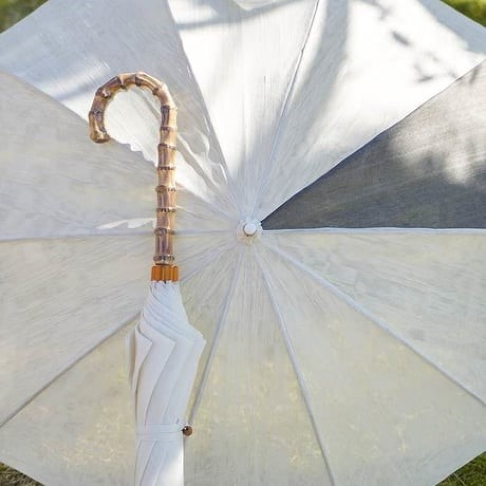 【南砺市】松井機業「城端しけ絹」しけ絹の日傘（麻炭1/9）◆受注生産 ご注文後2〜3ヶ月