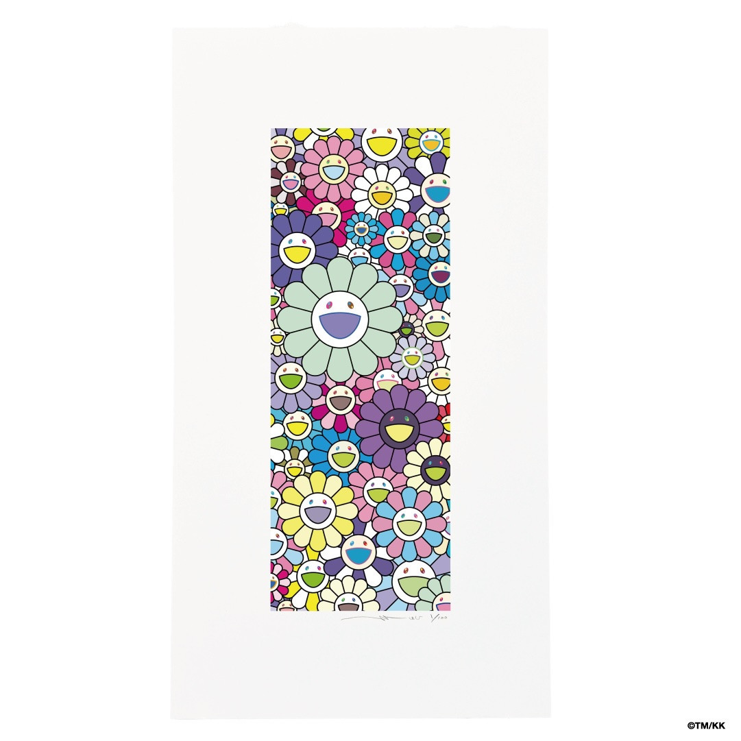 【ふるさと納税限定セット】版画「お花の短冊&nbsp;川床で楽しむ夏の涼」シリアルNo.入り限定カード付き［&nbsp;京都&nbsp;村上隆&nbsp;カイカイキキ&nbsp;アーティスト&nbsp;大人気&nbsp;レア&nbsp;トレカ&nbsp;カード&nbsp;おしゃれ&nbsp;かわいい&nbsp;アート&nbsp;現代美術&nbsp;人気&nbsp;おすすめ&nbsp;通販&nbsp;送料無料&nbsp;ふるさと納税&nbsp;］