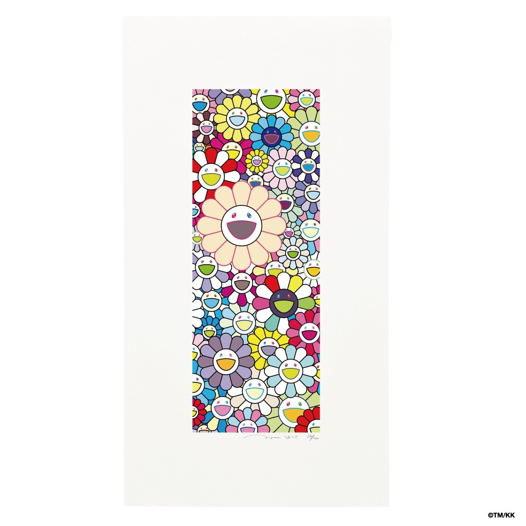 【ふるさと納税限定セット】版画「お花の短冊&nbsp;ホタルの明かり」シリアルNo.入り限定カード付き［&nbsp;京都&nbsp;村上隆&nbsp;カイカイキキ&nbsp;アーティスト&nbsp;大人気&nbsp;レア&nbsp;トレカ&nbsp;カード&nbsp;おしゃれ&nbsp;かわいい&nbsp;アート&nbsp;現代美術&nbsp;人気&nbsp;おすすめ&nbsp;通販&nbsp;送料無料&nbsp;ふるさと納税&nbsp;］