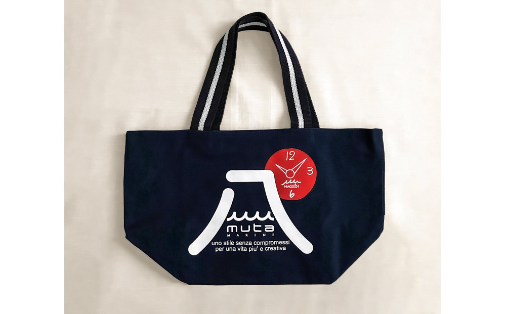 HASSIN＆MU-TAオリジナルトートバック【カラー：ネイビー】