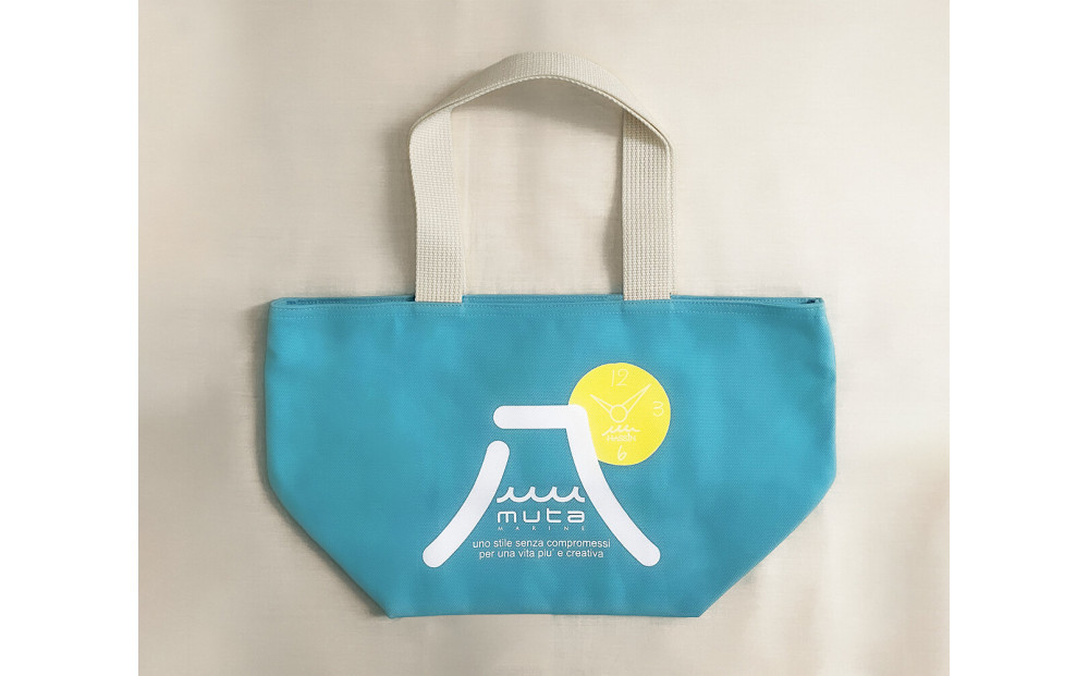 HASSIN＆MU-TAオリジナルトートバック【カラー：ターコイズブルー】