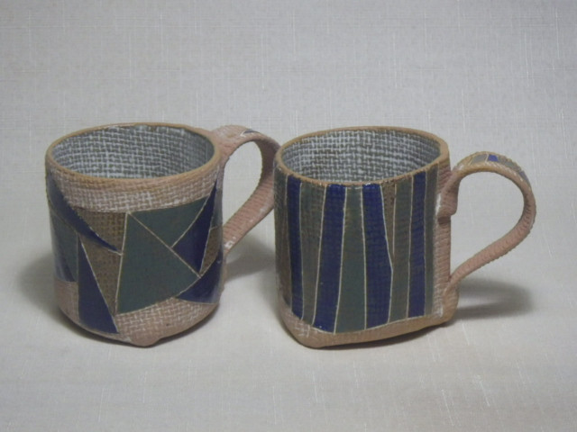 釉彩 ペアマグカップ