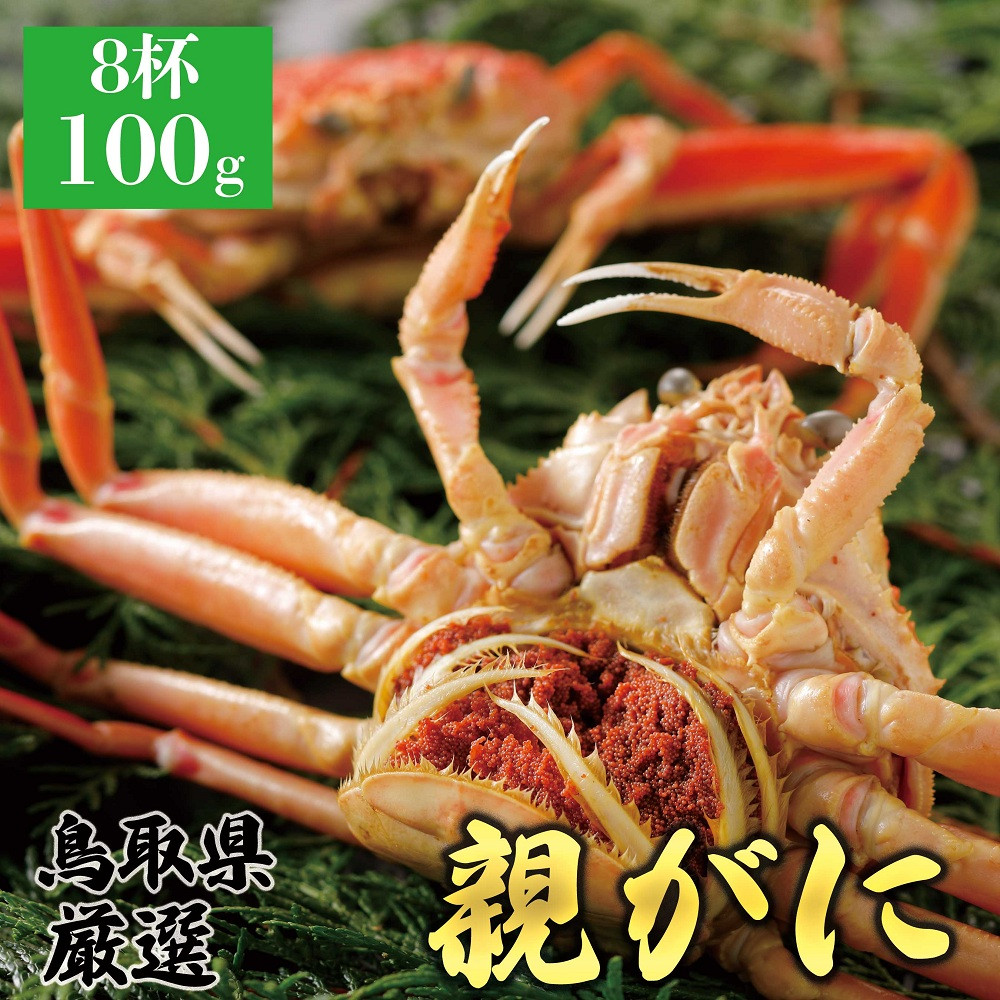 1066.【2025年12月発送】鳥取県産&nbsp;特撰&nbsp;親がに&nbsp;姿【セコガニ】（茹）100g&nbsp;8杯