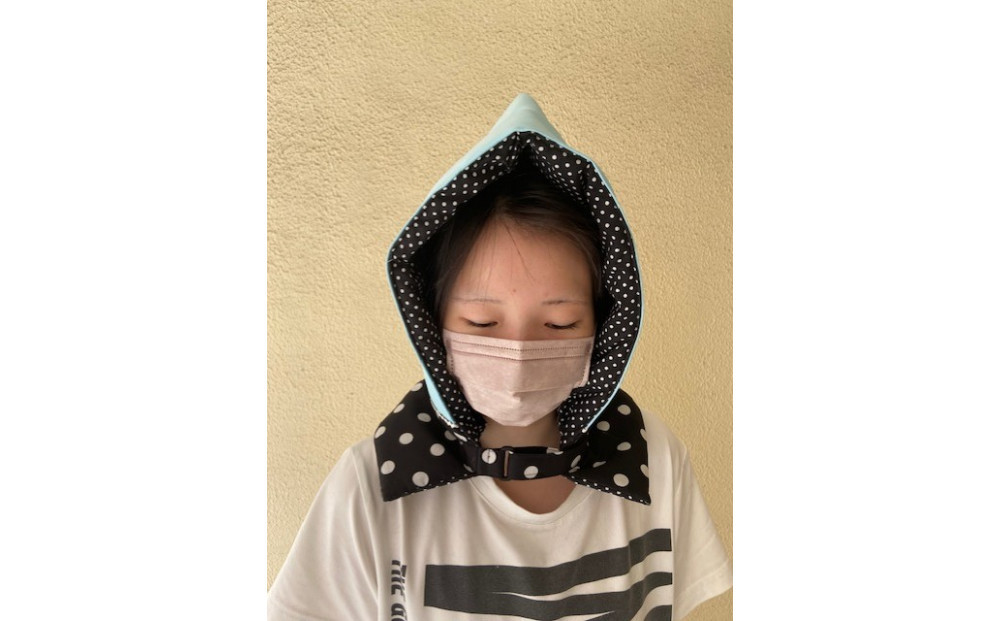 防災頭巾　子ども用&nbsp;＜カラー：水色＞【避難グッズ&nbsp;グッズ&nbsp;防災用品&nbsp;避難用品&nbsp;地震&nbsp;火事&nbsp;火災&nbsp;保護&nbsp;災害&nbsp;地震対策&nbsp;防災対策】