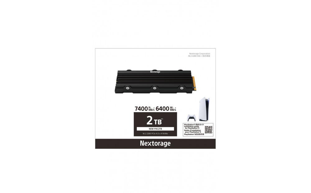 PS5用内蔵SSD 2TB NEM-PAC●