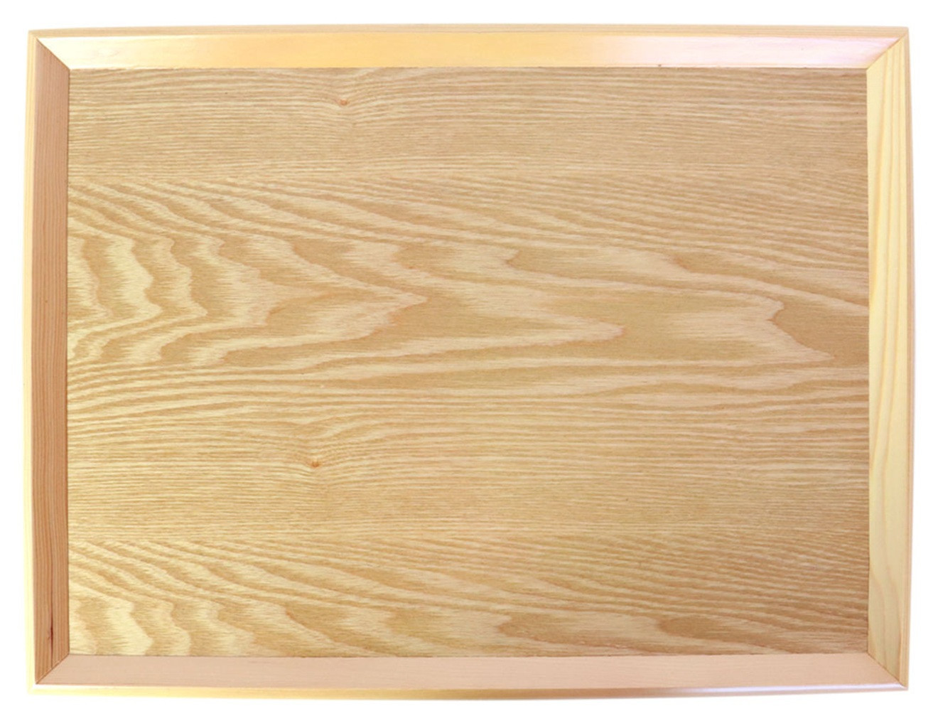 みよし漆器本舗&nbsp;トレー&nbsp;木製&nbsp;42cm&nbsp;ノンスリップ&nbsp;お盆&nbsp;羽反ワイドトレー&nbsp;白木