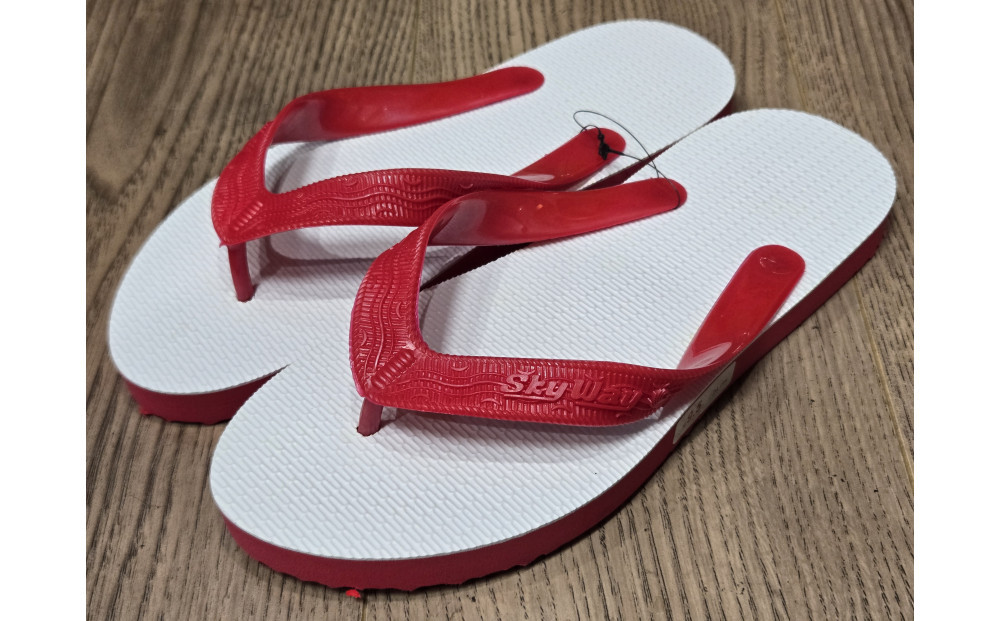 アート島ぞうり＜赤＞