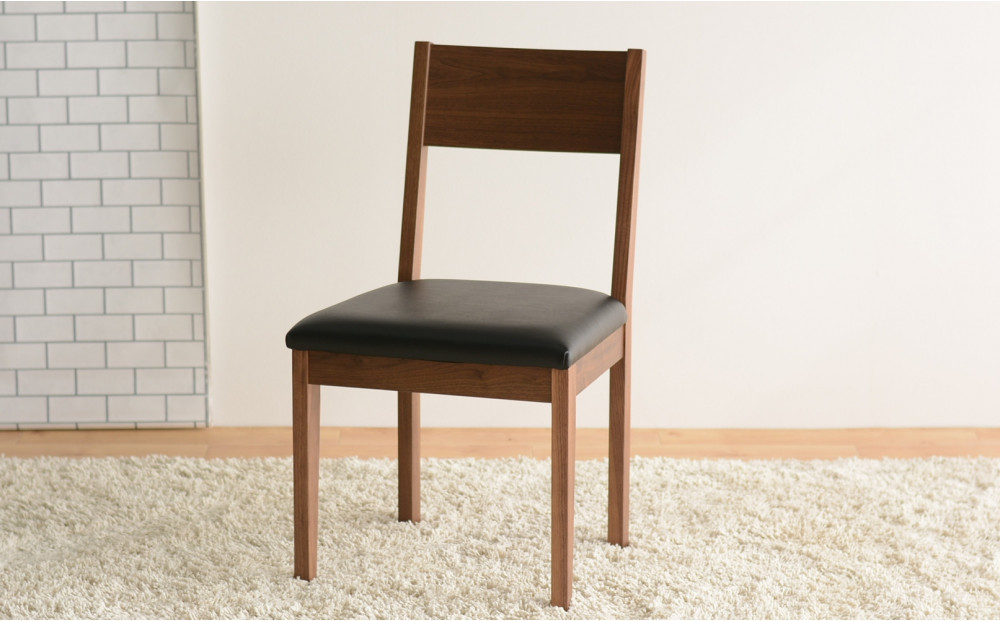 DCデュラ&nbsp;ダイニングチェア&nbsp;ウォールナット&nbsp;オールマイティブラック&nbsp;1脚&nbsp;単品&nbsp;チェア&nbsp;椅子