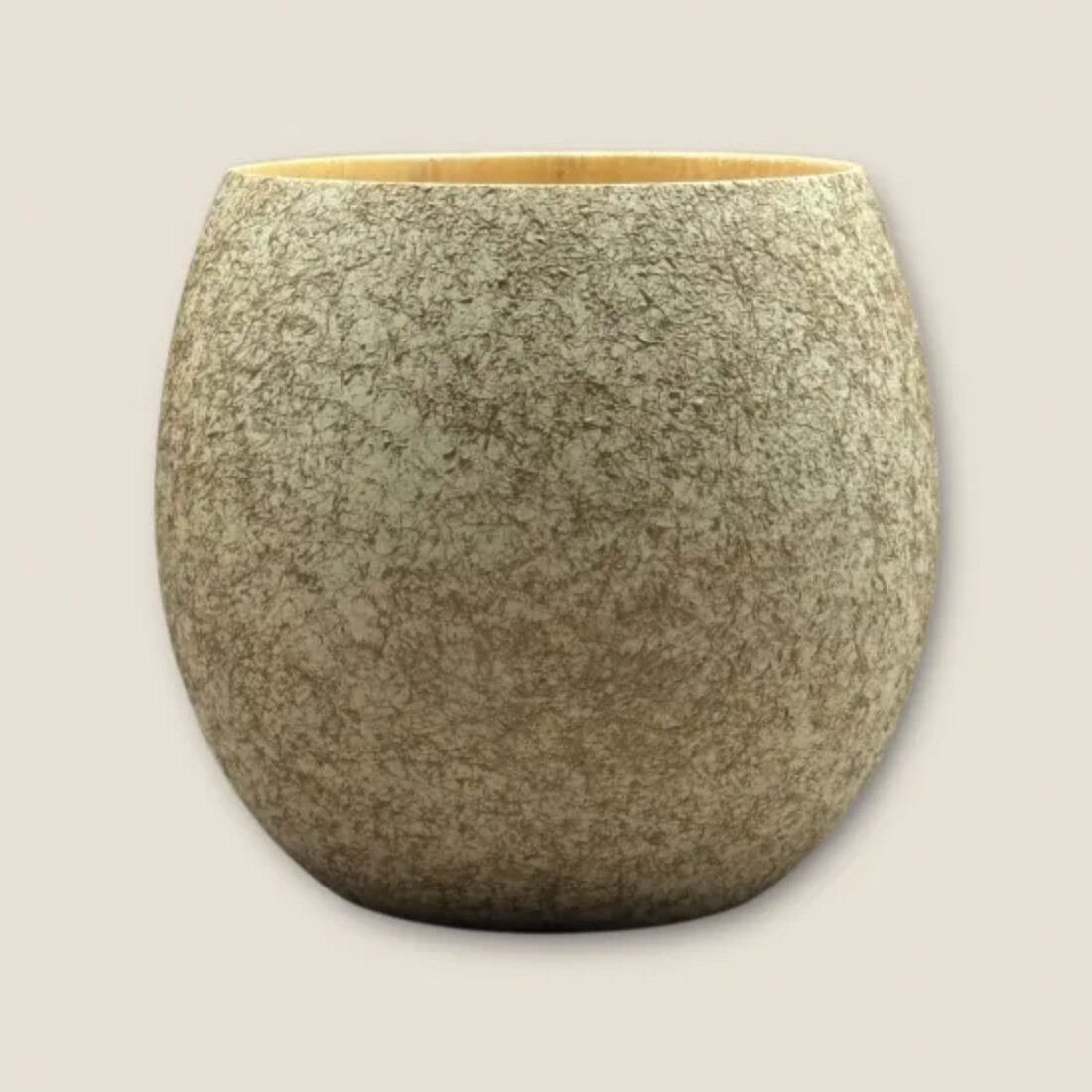 木製 エッグカップ 乱糸マット仕上げ 漆白［NF122］