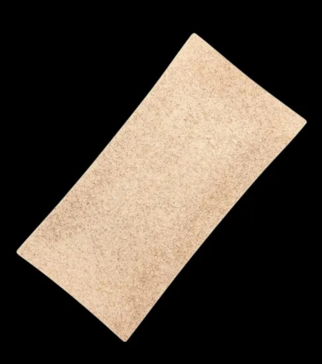 波レクタングルプレート 乱糸(マット仕上げ)漆白［NF104］