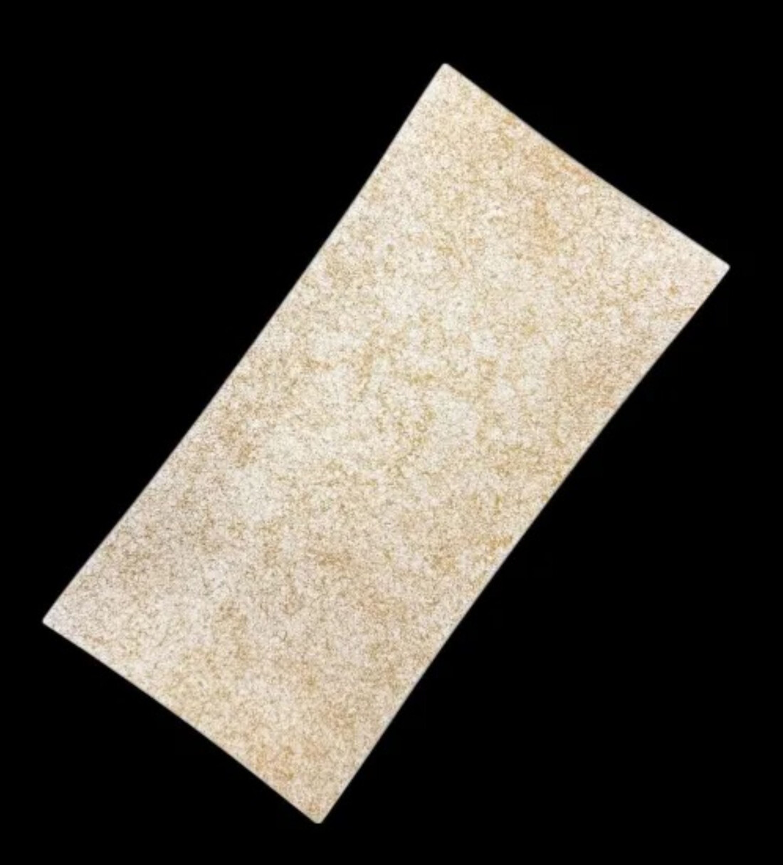 波レクタングルプレート 乱糸(マット仕上げ)純白［NF103］